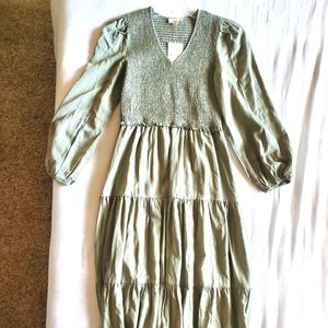 BOHME Sage Green dress Brand New